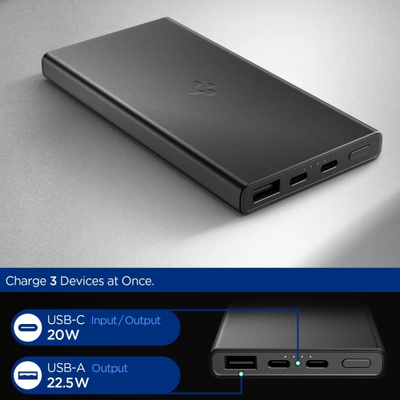Powerbank Spigen Essential EA2210, 10000mAh, 22.5W, e zezë