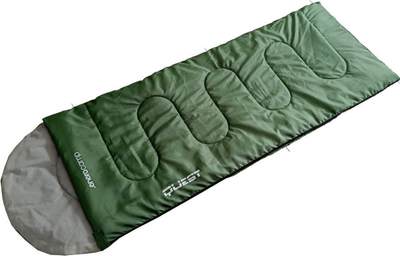 Qese gjumi Enero Camp Quest, 210x70 cm, 2 në 1, jeshile