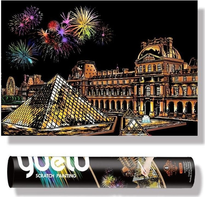 Tablo gërvishtëse Your Hobby Louvre Plus, 75x52cm, shumëngjyrëshe
