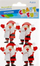 Ornament vetëngjitës dekorativ Craft with Fun Santa Claus Accordion, për Krishtlindje, shumëngjyrësh