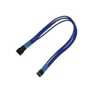 Kabllo zgjatues PWM Nanoxia NXPWV3EB, 4 pin, 30cm, blu