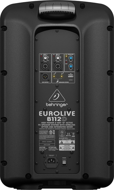 Kuti akustike aktive Behringer Eurolive B112D, 1000W, 12", e zezë