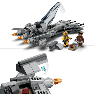 Set lodër LEGO Star Wars 75346 Pirate Snub Fighter, 285 copa, 8+, gri