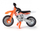 Motoçikletë lodër Siku KTM SX-F 450, 9.7 x 3.5 x 7.8 cm, portokalli