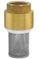 Valvul thithëse me filtër Ferro K24, 6/4", bronz, argjendtë
