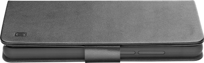 Kapak telefoni Cellularline Book Agenda 2 iPhone 15 Plus, me xhepa për karta, me qëndrim, i zi