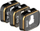 Set filtra PolarPro DJI Mini 3 Pro FX, 3 copë, alumin, të zinj