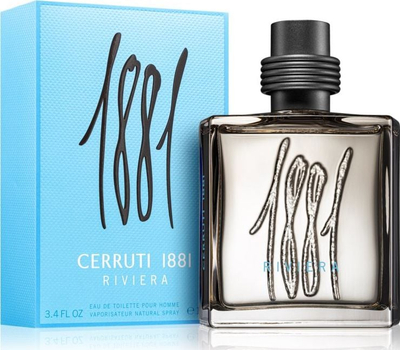 Parfum për burra Cerruti 1881 Riviera Homme EDT, 100ml, aromë drunore e freskët, shishe qelqi e tejdukshme