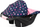 Sedilje kukulle Bayer Design Deluxe Car Seat, 46 cm, me kapak dielli, blu-rozë