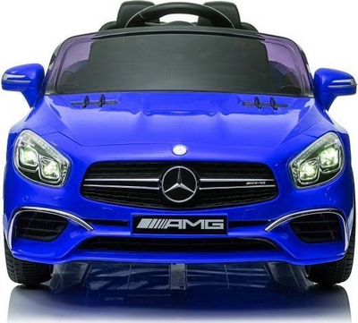 Makina elektrike për fëmijë Lean Toys Mercedes SL65 AMG, me telekomandë, ekran LCD, blu metalike