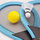 Set raketash tenisi dhe badminton Woopie Large, 2 raketa, me top dhe shuttlecock, blu