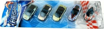 Set lodrash me makina Metal Cars 1:64, 5 copë, metal