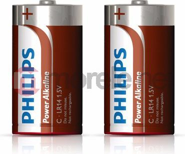 Алкални батерии Philips Power LR14P2B/10, C, пакување 2 парчиња