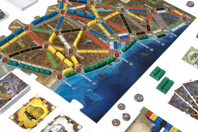 Lojë tavoline Rebel Ticket to Ride Legacy Legends of the West, kampanjë 12 lojëra, strategjike, shumëngjyrëshe
