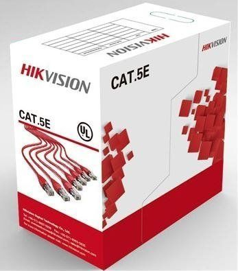 Kabllo rrjeti Hikvision DS-1LN5E-S, UTP CAT5e, 305m, gri