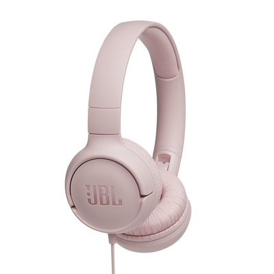 Kufje JBL Tune 500, rreth veshit, 3.5mm, me mikrofon, rozë