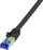 Kabllo rrjeti LogiLink C6A083S, 7.5 m, Cat6a S FTP, i zi