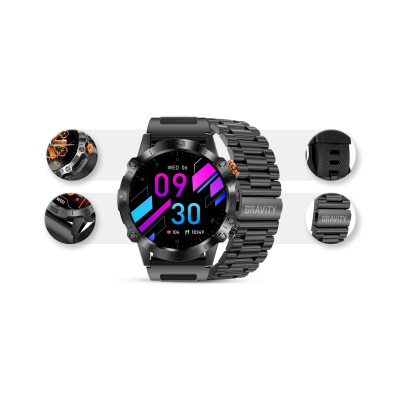Smartwatch Mski Gravity GT20-1, ekran 1.43\" AMOLED, Bluetooth, i zi
