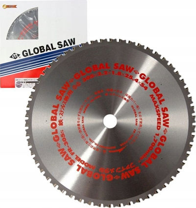 Disk sharrë GLOBAL SAW FR-305S, 305mm, 54 dhëmbë CERMET, për çelik