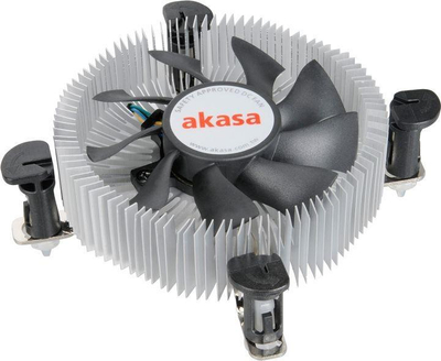 Ftohës procesori Akasa AK-CCE-7106HP, 80mm PWM, për Intel LGA775 LGA1156, gri