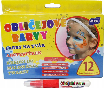 Ngjyrë fytyre MFP Oblicejova Barva, stilolaps 6 g, e kuqe