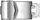 Orë Invicta Pro Diver Quartz GMT Swiss Made 25821, e argjendtë/zezë