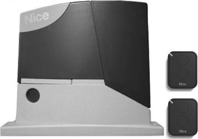 Set automatizimi për portë rrëshqitëse Nice Road 400, deri 400 kg, 230 V, gri e zezë