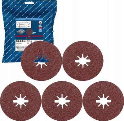 Disk gërryes Bosch Expert Prisma Ceramic X LOCK, 125mm, grur 80, set 5 cop