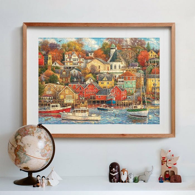 Puzzle Clementoni Good Time Harbour, 1500 copa, 84 x 59 cm, shumëngjyrësh