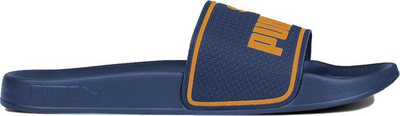 Shapka Puma Leadcat 2.0 384139, rrip i gjerë, shollë me formë, blu navy