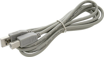 Kabllo USB A në USB B, 1.5m, transmetim të dhënash, gri