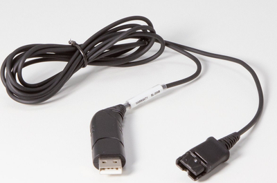 Kabllo USB Auerswald H-200, për kufje COMfortel, e zezë