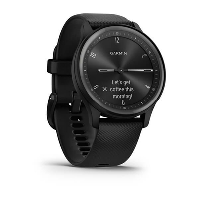 Ora sportive Garmin Vivomove Sport, hibride smart, GPS, e zezë