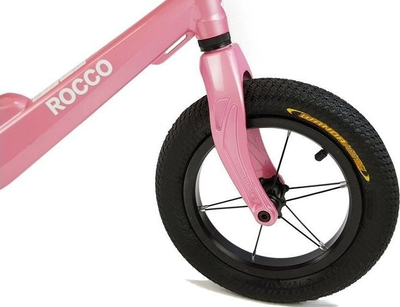 Biçikletë balancuese Rocco Candy, për fëmijë, ulëse e rregullueshme, rozë