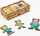 Puzzle druri edukativ Wooden Puzzle Bears Puz-12141, me arusha, në kuti druri, shumëngjyrësh