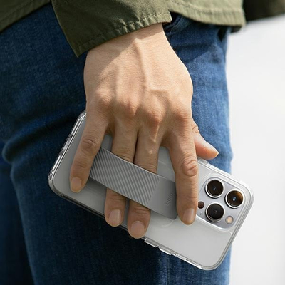 Mbrojtëse telefoni Uniq Heldro Mount për iPhone 14 Plus 6.7\", e tejdukshme