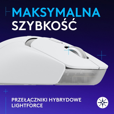 Maus gaming Logitech G309 Lightspeed, wireless, optik, i bardhë