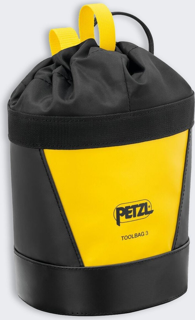 Çantë veglash Petzl Toolbag 3L S047BA01, kapacitet 3L, e verdhë e zezë