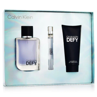 Eau de Toilette Calvin Klein Defy, 100 ml + 10 ml + xhel dushi 100 ml