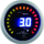 Matës turbo dhe temperature shkarkimi DRacing Depo Gauge 2 in 1, 52mm, ekran dixhital blu, i zi
