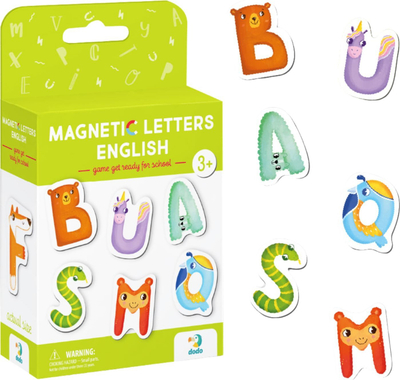 Shkronja magnetike Dodo, edukative, shumëngjyrëshe