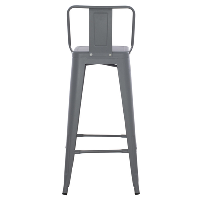 Tabure bar Melita HM8643.10, metal, lartësi 100 cm, gri