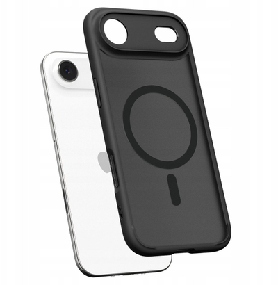 Mbrojtëse telefoni Spigen Ultra Hybrid MagSafe për iPhone 17 Pro, Frost Black, e zezë
