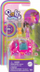 Set lodër Polly Pocket Micro, kukull me makinë metalike, figurë mace, rozë