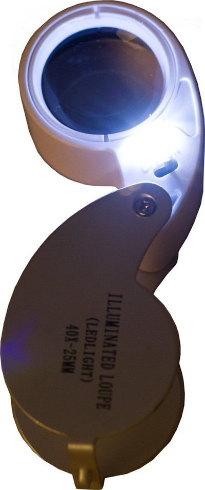 Lupe xhepi Levenhuk Zeno Gem M5, 40x, me LED, e zezë