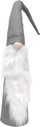 Figurina zbukuruese xhuxh, set 3 copë, 60 70 80 cm, gri