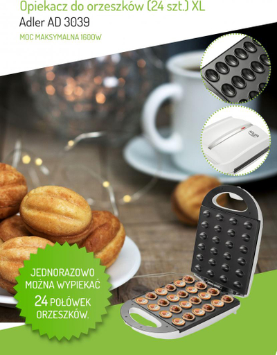 Машина за печење Adler AD 3039, (24 парчиња) XL