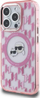 Maskë telefoni Karl Lagerfeld IML Monogram Karl &amp; Choupette MagSafe, për iPhone 15 Pro 6.1", rozë