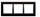 Rama trefishe Kontakt-Simon DRN3/74, xham dekorativ, 87x224mm, moon lava