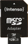 Kartë memorje MicroSDXC Intenso 128GB, Class 10, me adapter